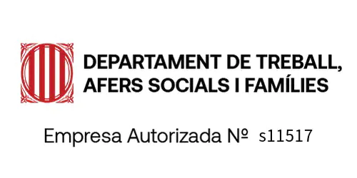 Departament de Treball, Afers Socials i Famílies — Generalitat de Catalunya. Empresa autorizada Nº s11517