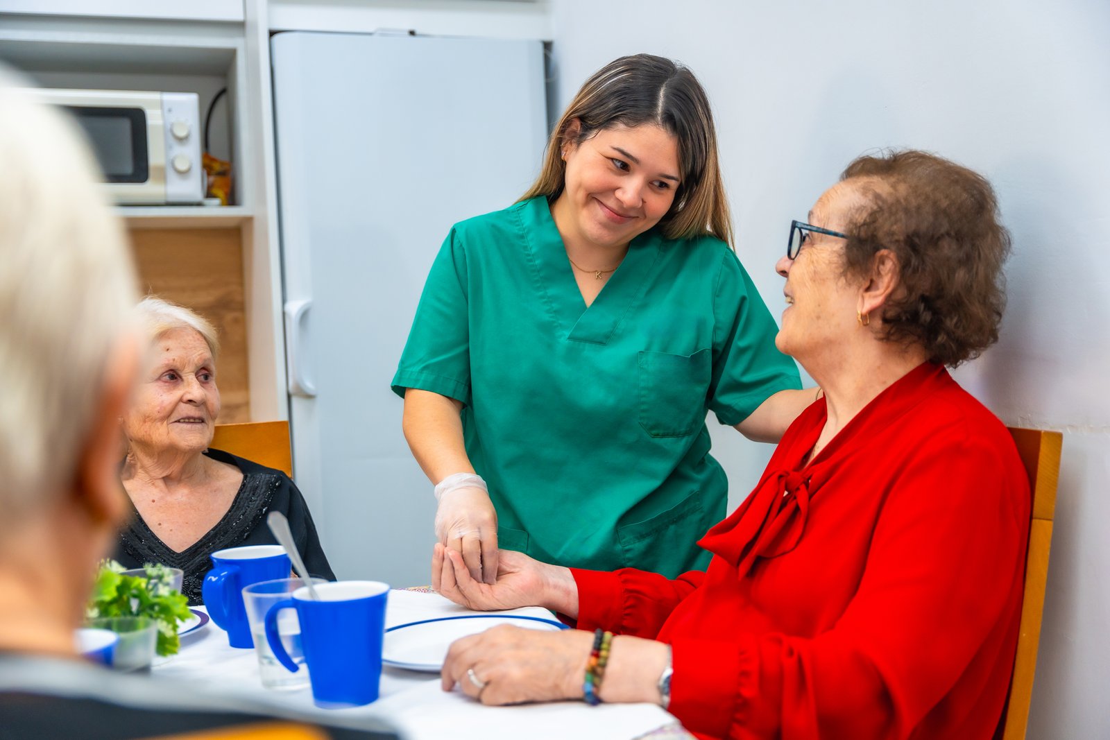 Familia satisfecha con los cuidados en Caldes d'Estrac