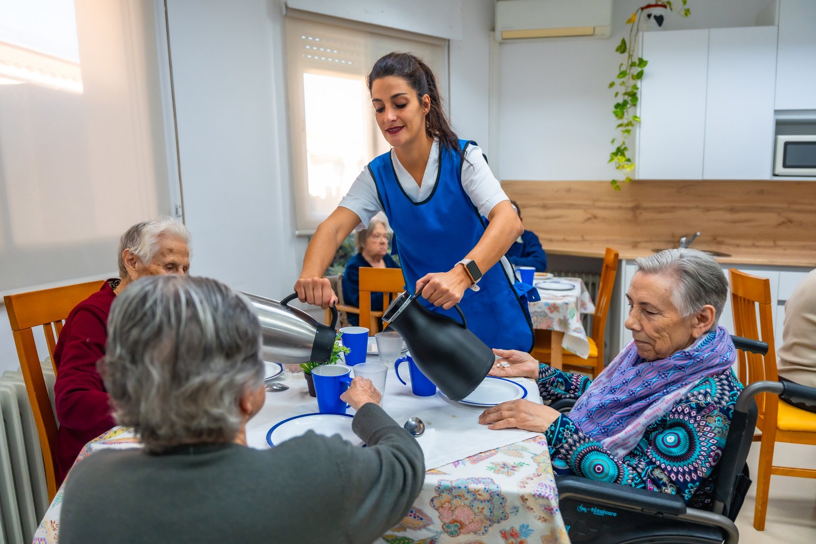 Familia satisfecha con los cuidados en Cabrils