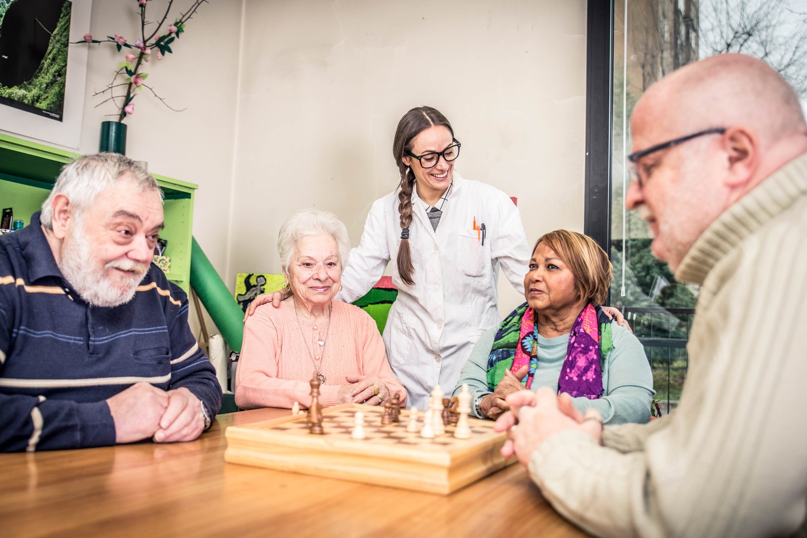 Familia satisfecha con los cuidados en Cabrera de Mar